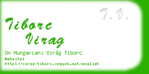 tiborc virag business card